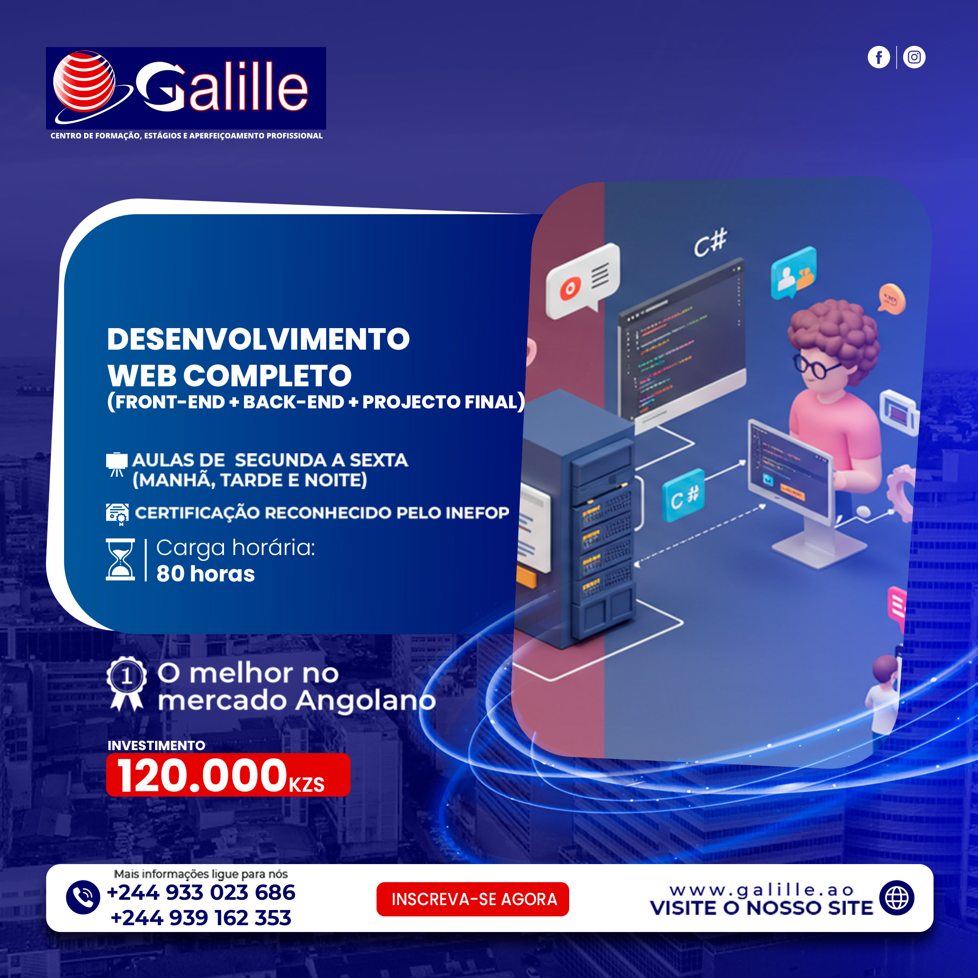 Desenvolvimento Web Completo (Front-end + Back-end + Projecto Final)